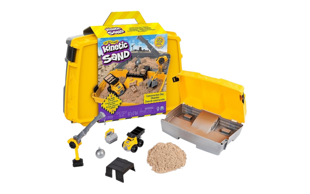 Kinetic Sand Construction Set | Fine Motor Skills | Sensory Exploration | Imaginative Play | Creative Building Fun (Ages 3+)