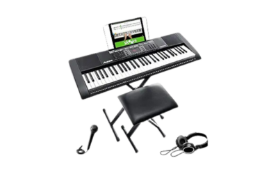 Alesis Melody 61 Key Keyboard Piano | Fine Motor Skills | Cognitive Skills & Memory | Creativity & Emotional Expression | Complete Beginner Bundle