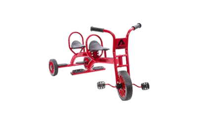 Tandem Trike for Kids | Gross Motor Skills | Social Skills | Physical Fitness | Cooperative Outdoor Play (Ages 3+)