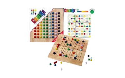 Colorku Wooden Board Game | Cognitive Skills | Visual Perception | Fine Motor Skills | Colorful Sudoku Fun (Ages 5+)