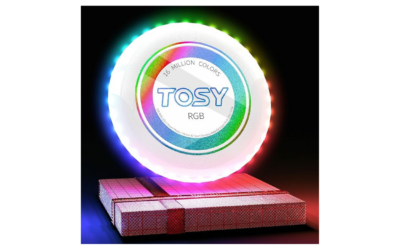 TOSY LED Flying Disc | Gross Motor Skills | Hand-Eye Coordination | Sensory Stimulation | Nighttime Outdoor Fun (Ages 5+)