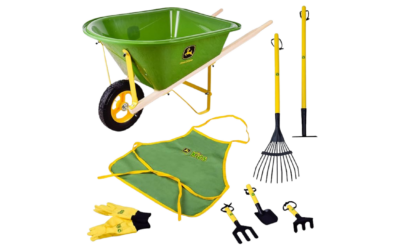 John Deere Wheelbarrow & Garden Set | Gross Motor Skills | Fine Motor Skills | Sensory Development | Outdoor Play (3+)