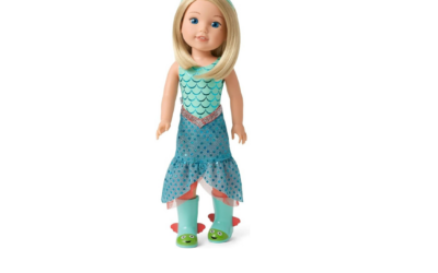 American Girl WellieWishers Camille Doll | Mermaid Outfit | Imaginative Play | Empathy Building | Fine Motor Skills (Ages 4+)