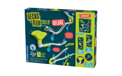 Gecko Run Marble Run Deluxe | Vertical STEM Tracks & Tricks (Ages 8+) | Engineering, Creativity & Fine Motor Skills