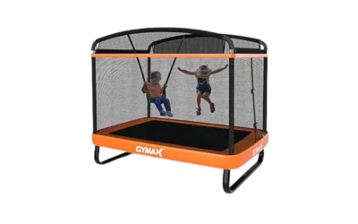 GYMAX Trampoline for Kids | Gross Motor Skills | Sensory Integration | Physical Fitness & Core Strength | Safe Indoor/Outdoor Fun (Ages 3+)