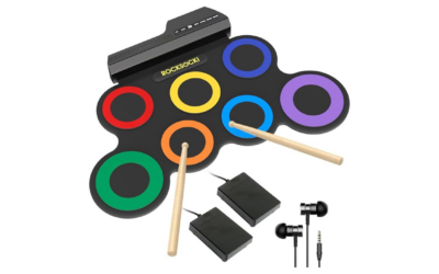 Electric Drum Set for Kids | 7-Pad Roll-Up Drum Kit with Headphones | Rhythm, Coordination & Creativity (Ages 5+)