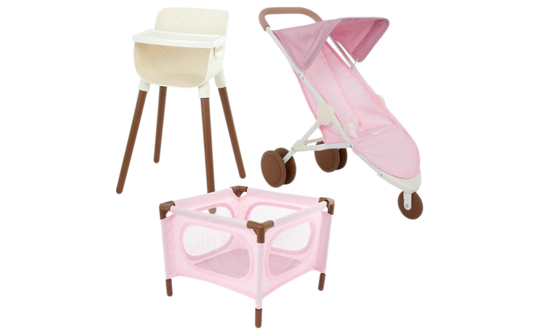 Baby Doll Nursery Playset | Empathy & Nurturing Skills | Fine Motor Skills | Imaginative Play | Role-Playing Fun (Ages 3+)