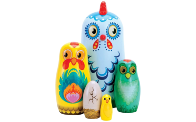 Nesting Chickens Doll Set | Fine Motor Skills | Cognitive Development | Visual Perception | Engaging Stacking Fun (Ages 3+)