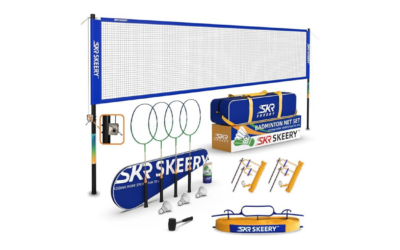 Professional Badminton Set | Gross Motor Skills | Hand-Eye Coordination | Social Skills & Sportsmanship | Portable Outdoor Fun (Ages 8+)