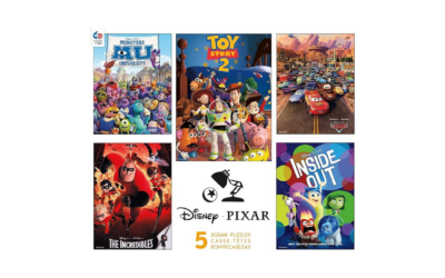 Ceaco 5-in-1 Disney/Pixar Puzzle Pack | Cognitive Skills | Fine Motor Skills | Patience & Focus | Fun Jigsaw Challenges (Ages 6+)