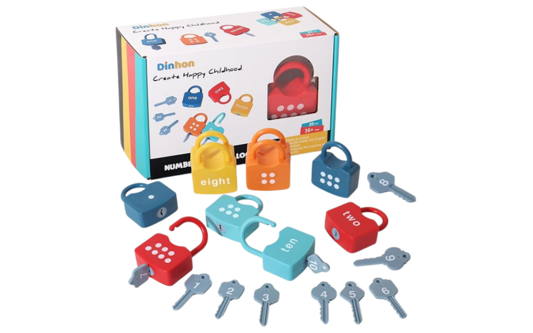 Learning Locks & Keys Toy | Fine Motor Skills | Cognitive Development | Number Recognition | Problem-Solving Fun (3+)