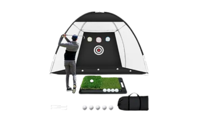 10 x 7ft Golf Practice Net | Gross Motor Skills | Hand-Eye Coordination | Focus & Patience | All-in-One Training Setup (Ages 8+)