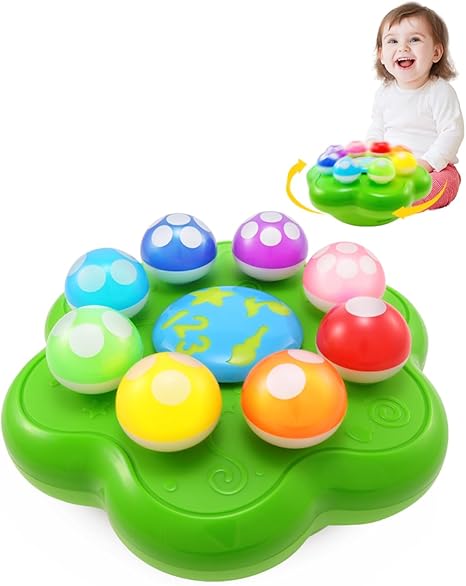 BEST LEARNING Mushroom Garden | Light-Up Educational Toy for Colors, Numbers & Music (Ages 1-3)