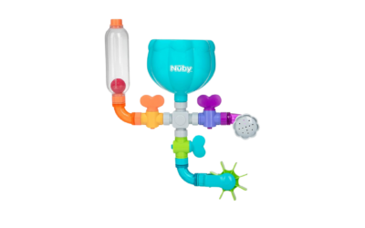 Nuby Wacky Waterworks Pipes Bath Toy | Interactive Water Play for Cognitive & Sensory Development | Fun for Ages 6+ Months