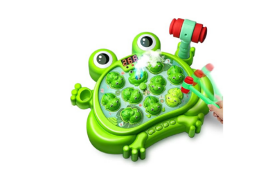 Whack A Frog Game | Interactive Toddler Toy with Lights, Music & Spray | Motor Skills & Sensory Play (Ages 2-5)