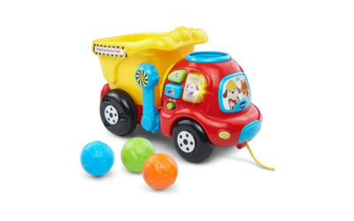 VTech Drop and Go Dump Truck – Interactive Construction Toy for Toddlers (Ages 6+ Months)