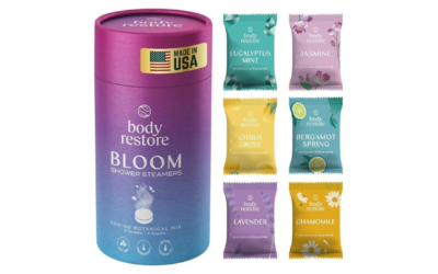Body Restore Shower Steamers – Aromatherapy 6-Pack, Perfect Valentine’s Day Gifts,Christmas Gifts, Stocking Stuffers & Birthday Gifts for Women, Bath Bombs for Relaxation (Bloom Scent)