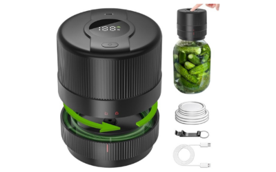 Mason Jar Vacuum Sealer Kit – Electric Sealer for Wide & Regular Mouth Mason Jars, Portable Canning Vacuum Sealer, Perfect Valentine’s Day Gift for Mom & Grandma