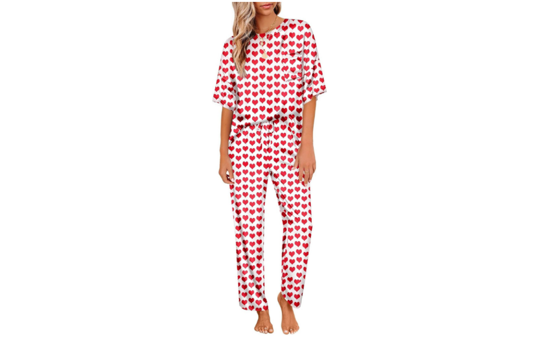 Ekouaer Women’s Satin Pajama Set – Silky Short Sleeve Shirt & Long Pajama Pants, Soft Loungewear for Comfort & Style