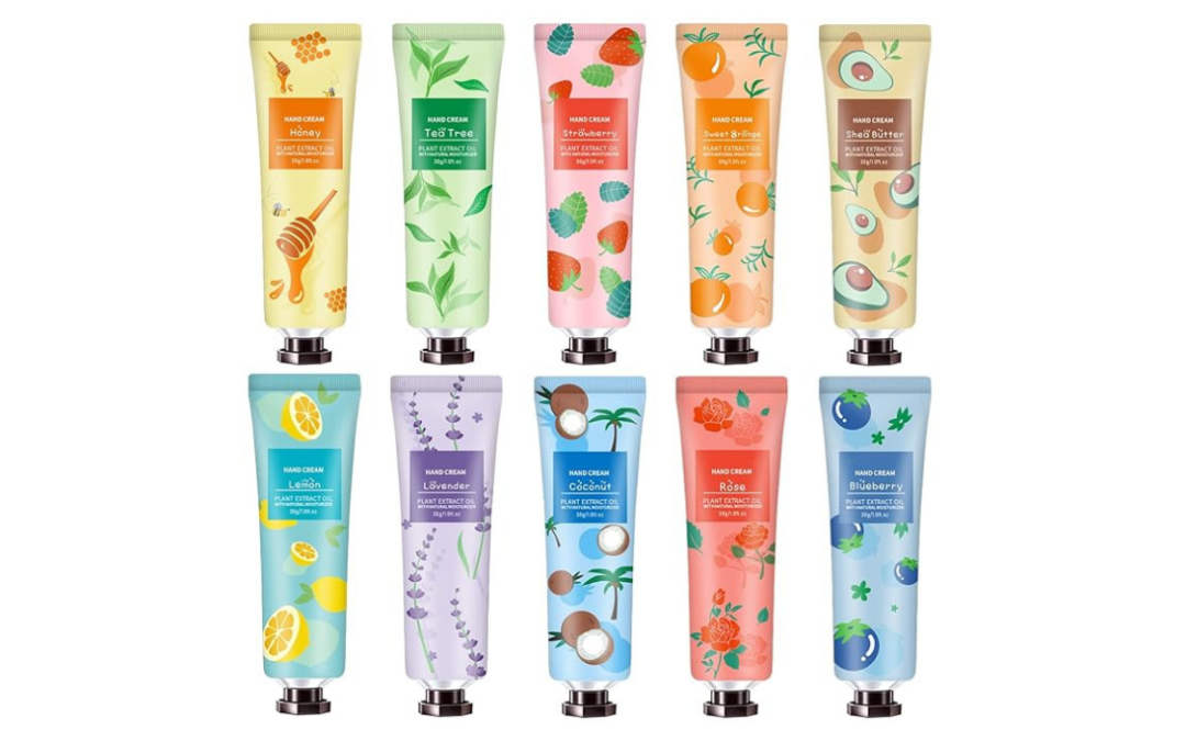 10 Pack Hand Cream for Dry Cracked Hands,Easter Basket Stuffers,Gifts for Women,Girls,Mothers Day Gifts,Teacher Appreciation Gifts,Natural Plant Fragrance Mini Hand Lotion Moisturizing Hand Care Cream