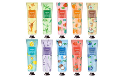 10 Pack Hand Cream for Dry Cracked Hands,Easter Basket Stuffers,Gifts for Women,Girls,Mothers Day Gifts,Teacher Appreciation Gifts,Natural Plant Fragrance Mini Hand Lotion Moisturizing Hand Care Cream