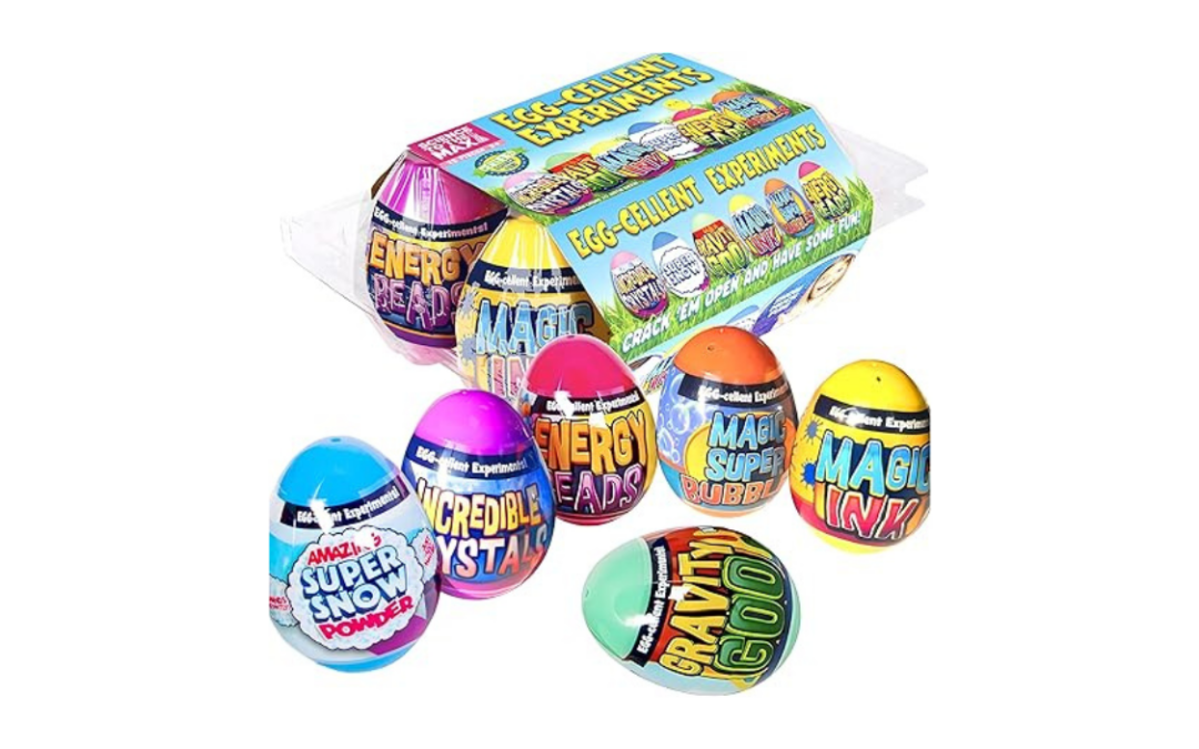 Be Amazing! Toys Egg-Cellent Experiment – 6 Pack Science Experiments for Children- Egg-Shaped Activity Kit for Boys and Girls – Easter Party Favor or Basket Stuffer