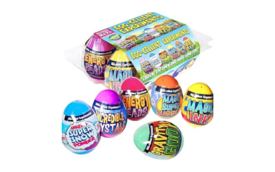 Be Amazing! Toys Egg-Cellent Experiment – 6 Pack Science Experiments for Children- Egg-Shaped Activity Kit for Boys and Girls – Easter Party Favor or Basket Stuffer