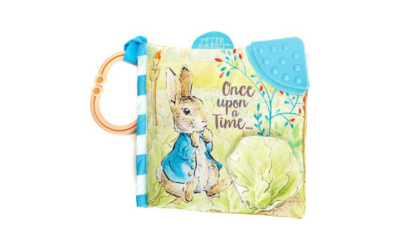 Peter Rabbit Soft Book with toy, Teether and Crinkle, 5 Inches
