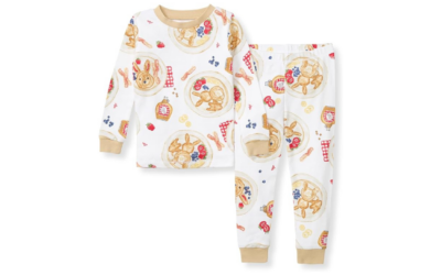 Burt’s Bees Baby Baby Boys’ Pajamas, 2-Piece Long Sleeve Tee and Long Pant Cotton PJ Set, Sizes for 12 Months to 12 Years