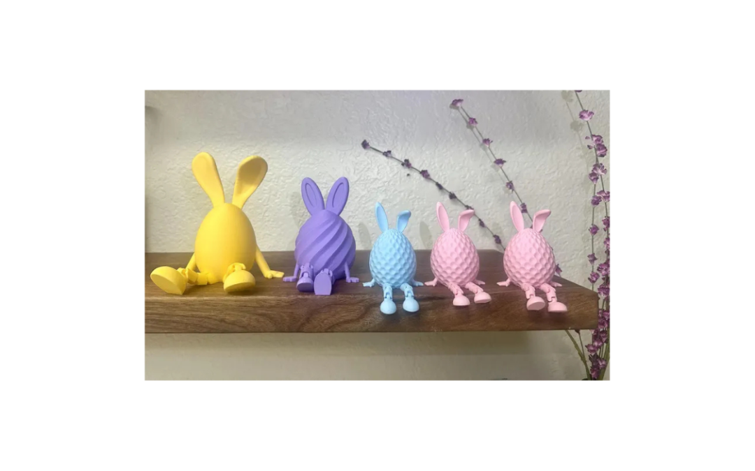 Egg Family, Build your own Family Set of Easter Eggs with Bunny Ears and Moveable Legs, Easter, gift, for kids and adults, Easter decorations