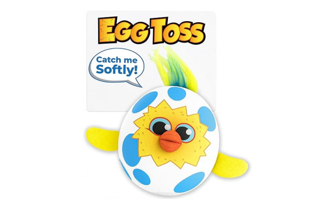 Move2Play, Egg Toss, Hilariously Wild and Fun Active Play Game | Easter Basket Stuffer | Easter Gift for Kids & Toddlers | Boys & Girls Ages 3, 4-8+ | Indoor/Outdoor Toy